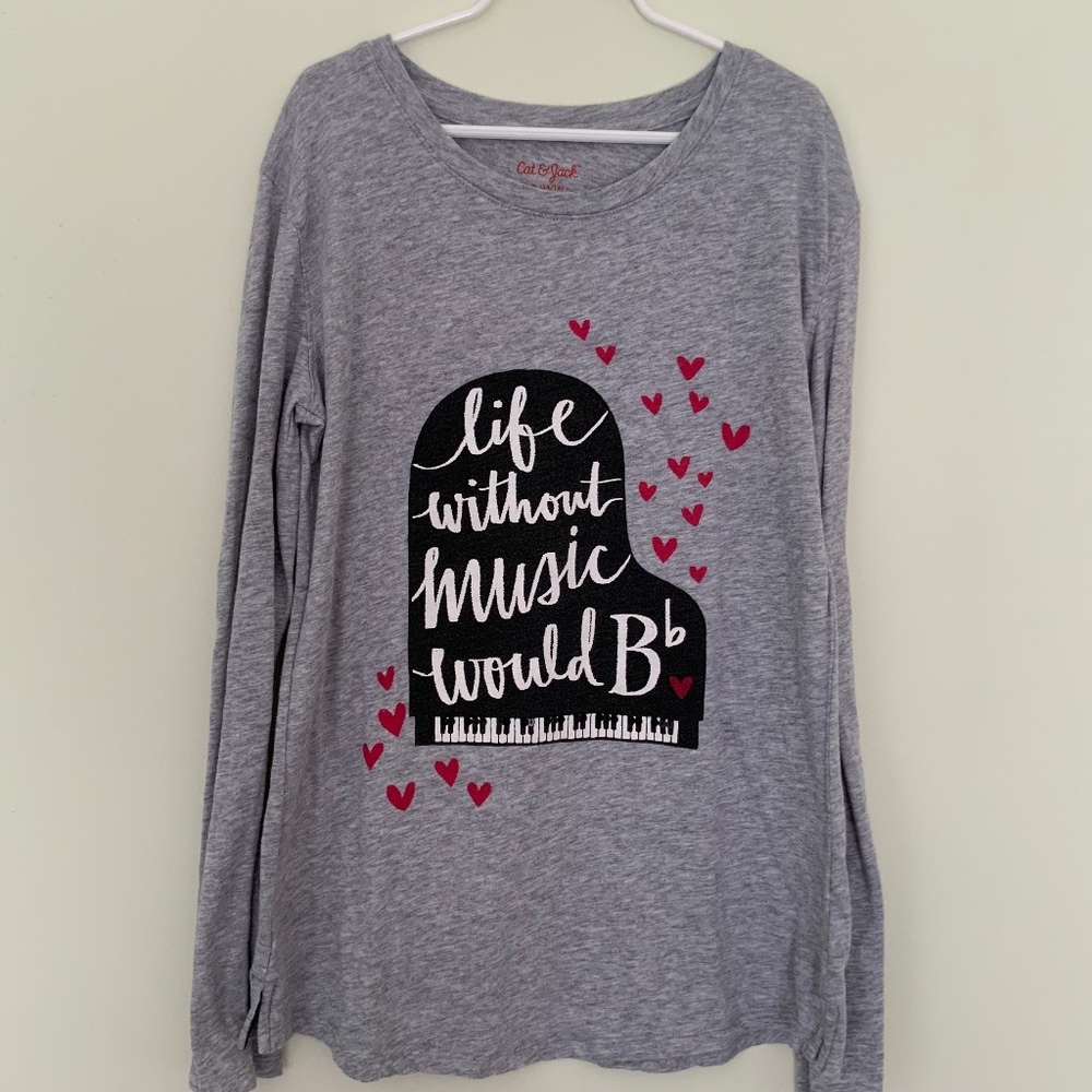 Long Sleeve T-Shirt w/ Musical Message